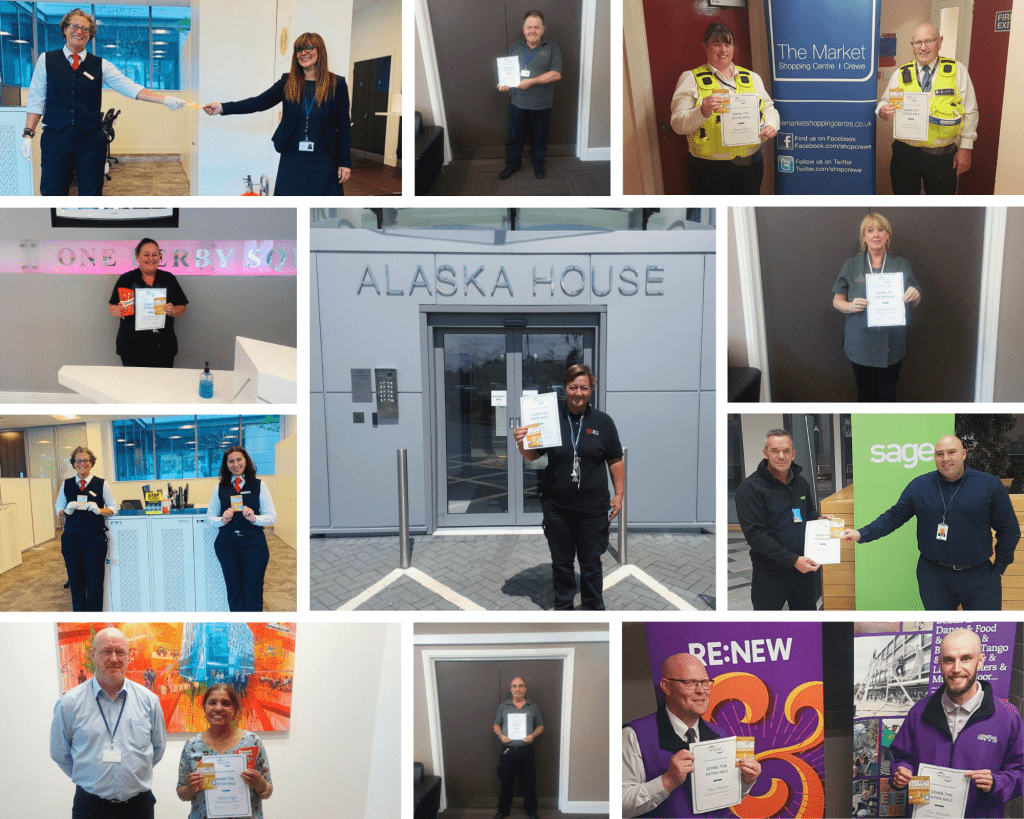 Winners receiving award