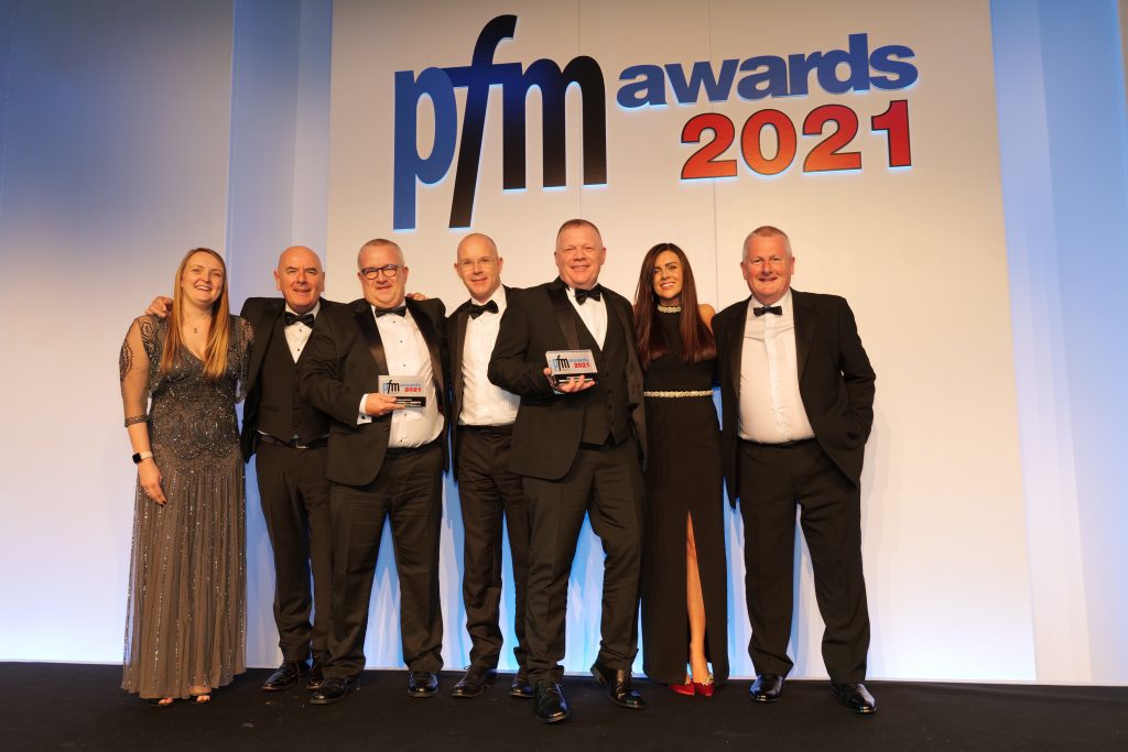 group of individuals at pfm awards 2021